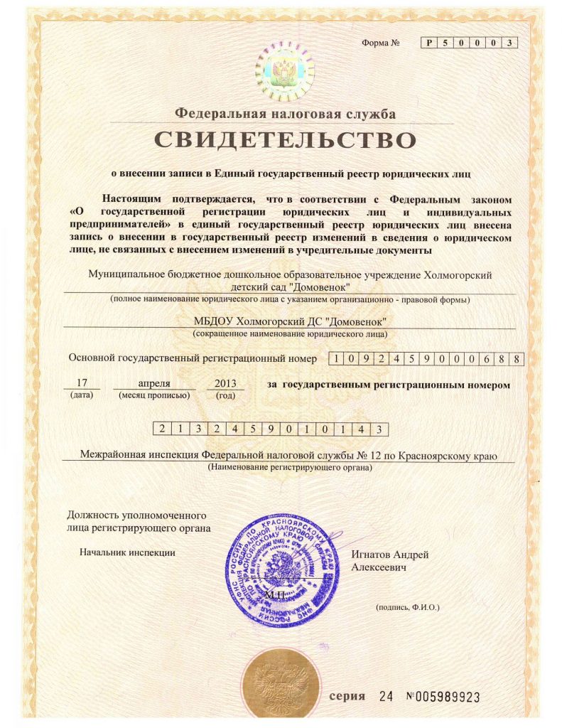 Лице не связанных с внесением изменений Лице не связанных с внесением изменений